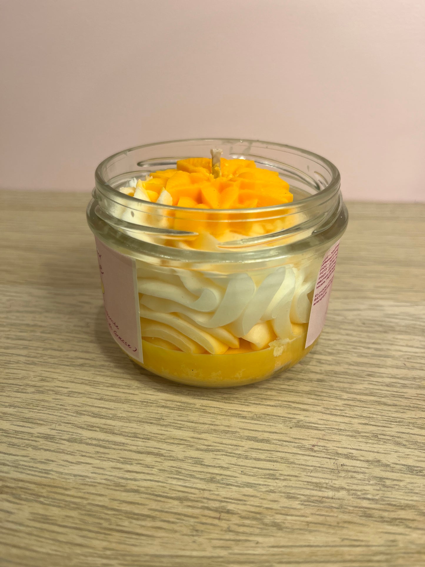 Bougie chantilly senteur Pêche