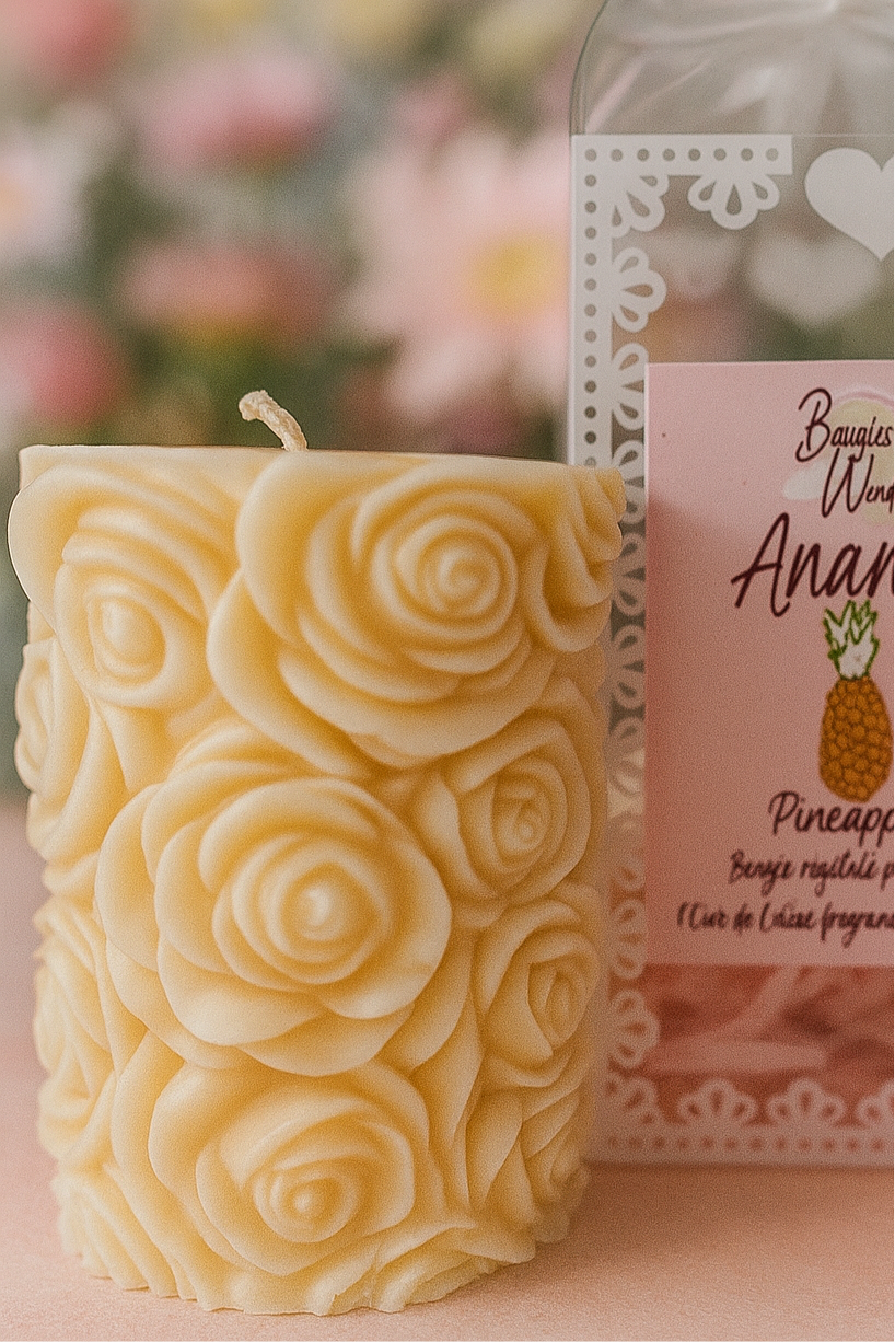 Bougie moulée senteur Ananas