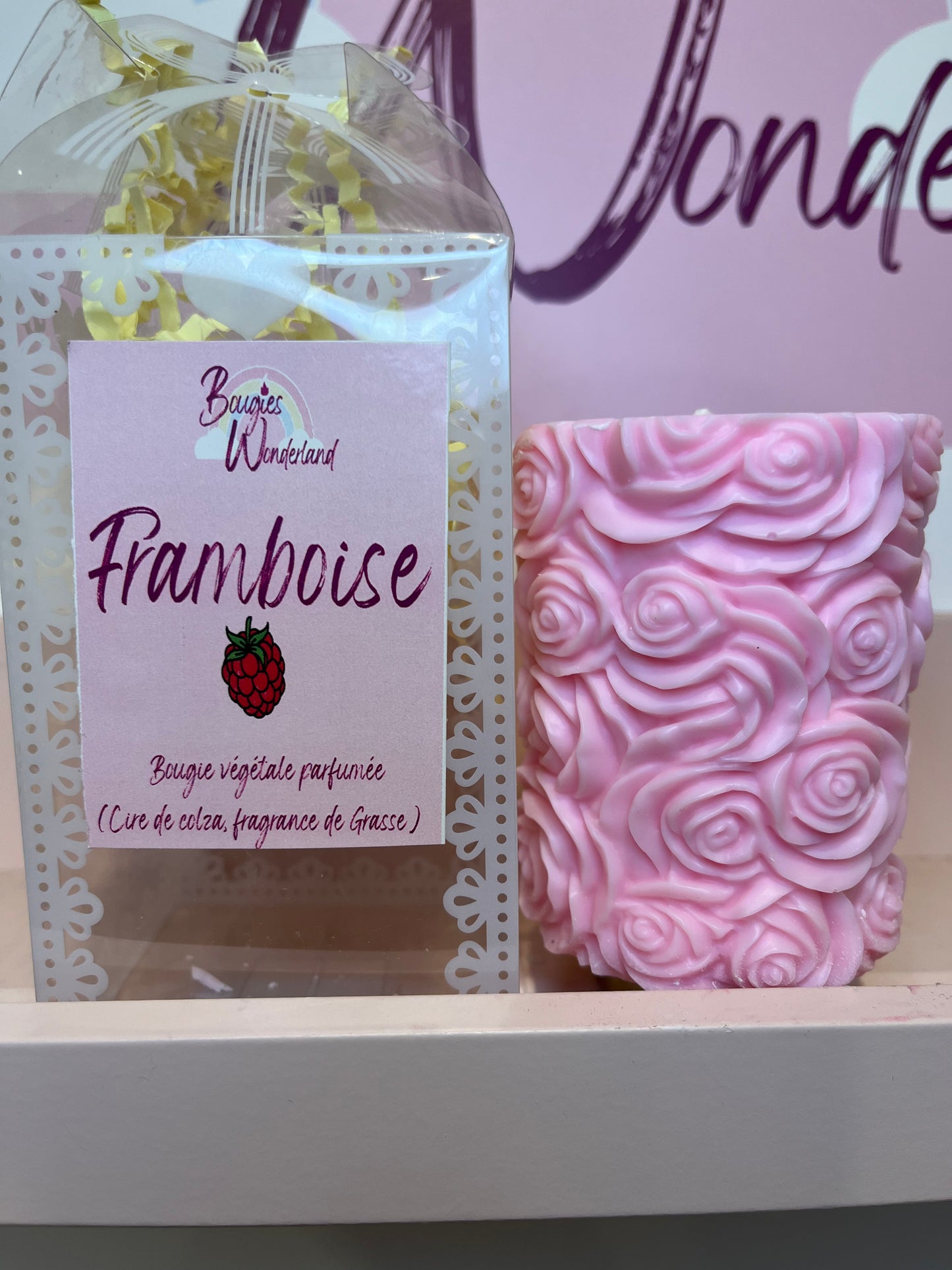 Bougie moulée senteur Framboise