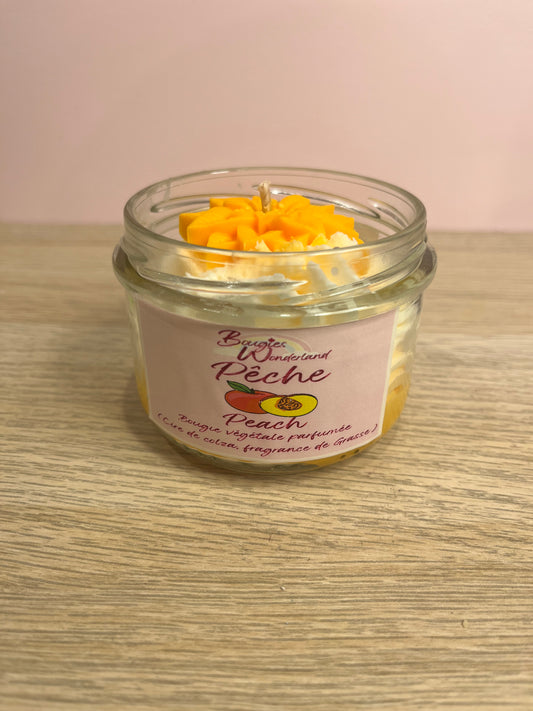 Bougie chantilly senteur Pêche