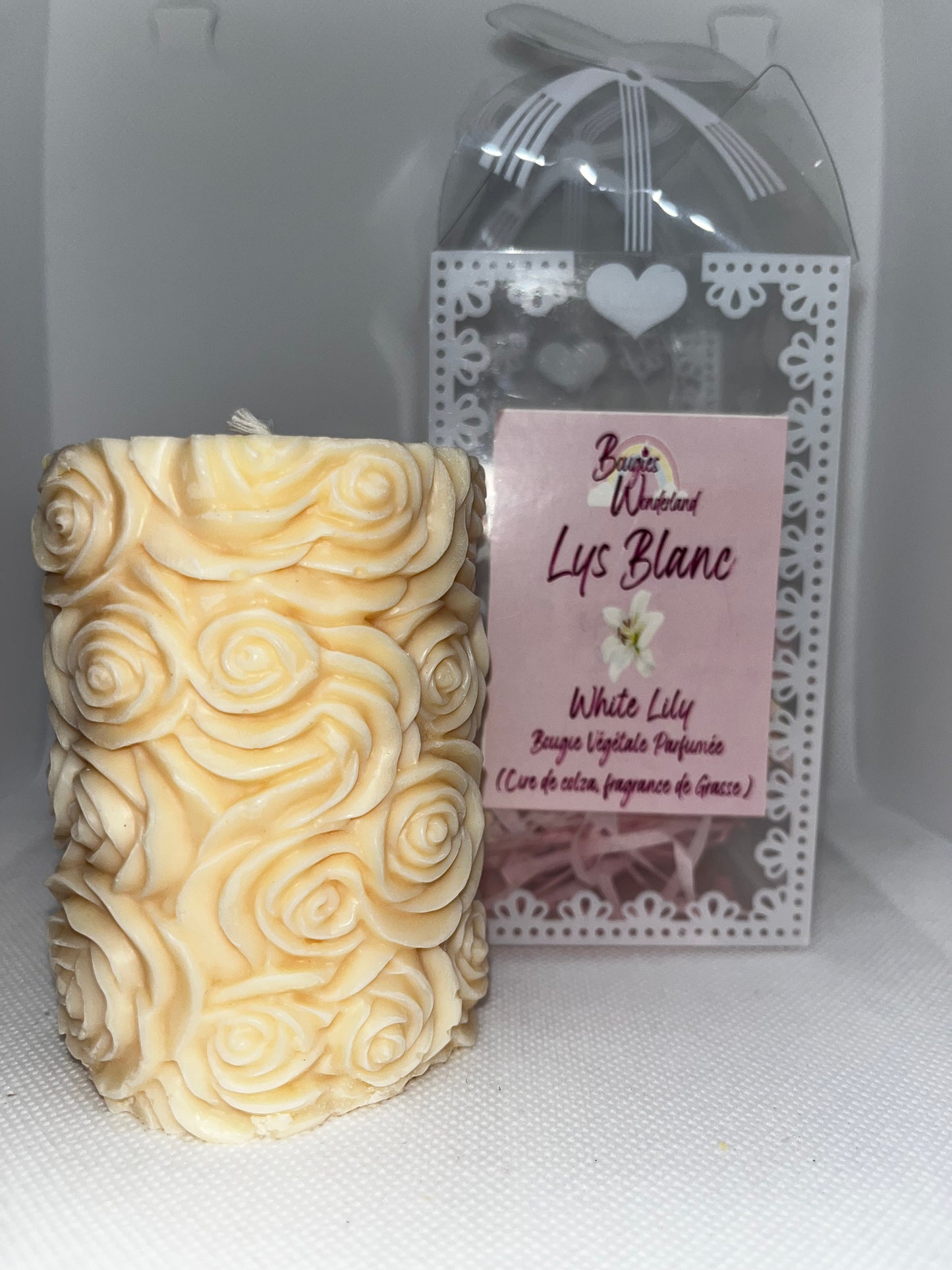 Bougie moulée senteur Lys Blanc
